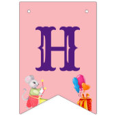 サーカスカーニバルテーマカラフルバースデーパーティー バンティングフラッグ (第2の旗)