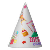 サーカスカーニバルテーマカラフルバースデーパーティー パーティーハット (左)