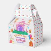 サーカスカーニバルテーマカラフルバースデーパーティー フェイバーボックス (裏面サイド)