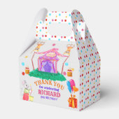 サーカスカーニバルテーマカラフルバースデーパーティー フェイバーボックス (正面サイド)