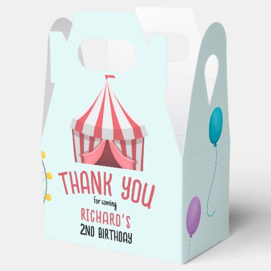 サーカスカーニバルテーマキッズバースデーパーティー フェイバーボックス (オープン)