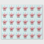 サーカスカーニバルテーマキッズバースデーパーティー ラッピングペーパー (フラット)