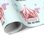 サーカスカーニバルテーマキッズバースデーパーティー ラッピングペーパー (ロールコーナー)