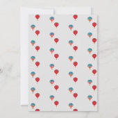 サーカスカーニバルテーマ誕生日パーティー 招待状 (裏面)