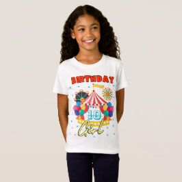 サーカスカーニバルパーティーガールテーマカスタム Tシャツ