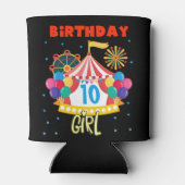 サーカスカーニバルパーティーガールテーマ 缶クーラー (裏面)