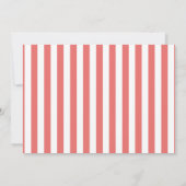 サーカスカーニバルパーティー動物1stバースデーフォト 招待状 (裏面)