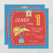 サーカスカーニバルピエロ第1回バースデーパーティー 招待状 (正面/裏面)