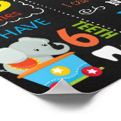 サーカスカーニバルファースト誕生日シャルボードサイン ポスター (角)