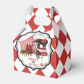 サーカスカーニバルフェスティバルテーマビッグトップ誕生日 フェイバーボックス (正面サイド)