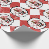 サーカスカーニバルフェスティバルテーマビッグトップ誕生日 ラッピングペーパー (角)