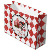 サーカスカーニバルフェスティバルテーマビッグトップ誕生日 ラージペーパーバッグ (正面アングル)