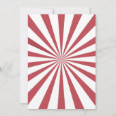 サーカスカーニバルフェスティバル1st誕生日招待状 招待状 (裏面)