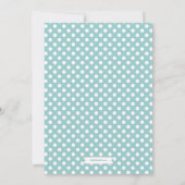 サーカスカーニバルブルーグリーンベビーシャワー招待状 招待状 (裏面)