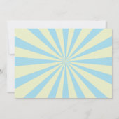 サーカスカーニバルブルーボーイベビーシャワー招待状 招待状 (裏面)