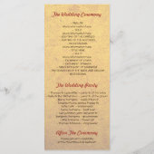 サーカスカーニバルヴィンテージウェディングプログラム プログラム (裏面)