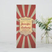 サーカスカーニバルヴィンテージウェディングプログラム プログラム (スタンド正面)