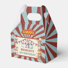 サーカスカーニバル動物フェスティバル誕生日パーティー フェイバーボックス