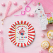 サーカスカーニバル水彩ベビーシャワー ペーパープレート (パーティー)