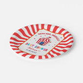 サーカスカーニバル水彩ベビーシャワー ペーパープレート (アングル)