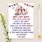 サーカスカーニバル言うなベビー!赤ちゃんシャワーゲーム 便箋