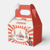 サーカスカーニバル誕生日お願いボックス フェイバーボックス (裏面サイド)