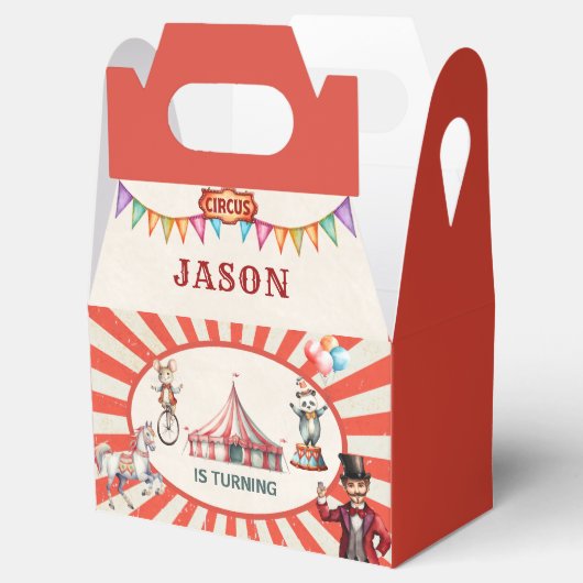 サーカスカーニバル誕生日お願いボックス フェイバーボックス (オープン)