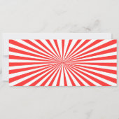 サーカスカーニバル誕生日の招待チケットボーイ 招待状 (裏面)