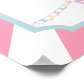 サーカスカーニバル誕生日ウェルカムサイン ポスター (角)