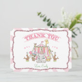 サーカスカーニバル誕生日サンキューカード 招待状 (スタンド正面)