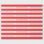 サーカスカーニバル誕生日パーティラッピング紙 ラッピングペーパー (フラット)