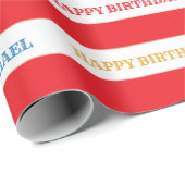 サーカスカーニバル誕生日パーティラッピング紙 ラッピングペーパー (ロールコーナー)