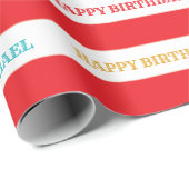 サーカスカーニバル誕生日パーティラッピング紙 ラッピングペーパー (ロールコーナー)