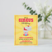 サーカスカーニバル誕生日パーティーの招待 招待状 (スタンド正面)