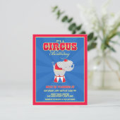 サーカスカーニバル誕生日パーティーの招待 招待状 (スタンド正面)