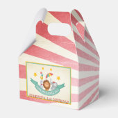 サーカスカーニバル誕生日パーティーフェイスボックスヴィンテージ フェイバーボックス (裏面サイド)