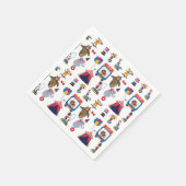 サーカスカーニバル誕生日パーティーベビーシャワー スタンダードカクテルナプキン (角)