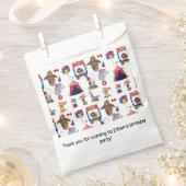 サーカスカーニバル誕生日パーティーベビーシャワー フェイバーバッグ (クリップ留めされた状態)