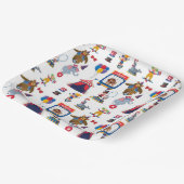 サーカスカーニバル誕生日パーティーベビーシャワー ペーパープレート (傾斜あり)