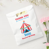 サーカスカーニバル誕生日ベビーシャワー フェイバーバッグ (封をした状態)