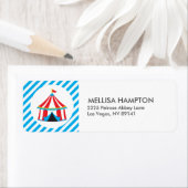 サーカスカーニバル誕生日ベビーシャワー ラベル (インサイチュ)