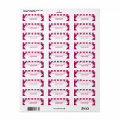 サーカスカーニバル誕生日差出人住所ラベル ラベル (フルシート)