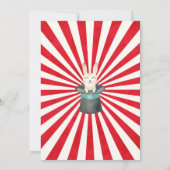 サーカスカーニバル誕生日招待状サーカスパーティー 招待状 (裏面)