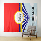 サーカスカーニバル誕生日背景 タペストリー (インサイチュ(横))