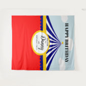 サーカスカーニバル誕生日背景 タペストリー (正面(横))