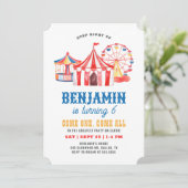 サーカスカーニバル誕生日 招待状 (スタンド正面)