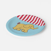 サーカスカーニバル象パーティー紙プレート ペーパープレート (アングル)