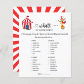 サーカスカーニバル財布の中に何があるか (正面/裏面)