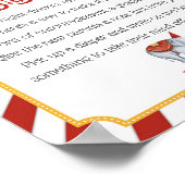 サーカスカーニバル赤ちゃんシャワーおむつ思考サイン ポスター (角)