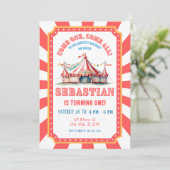 サーカスカーニバル1st誕生日パーティー 招待状 (スタンド正面)